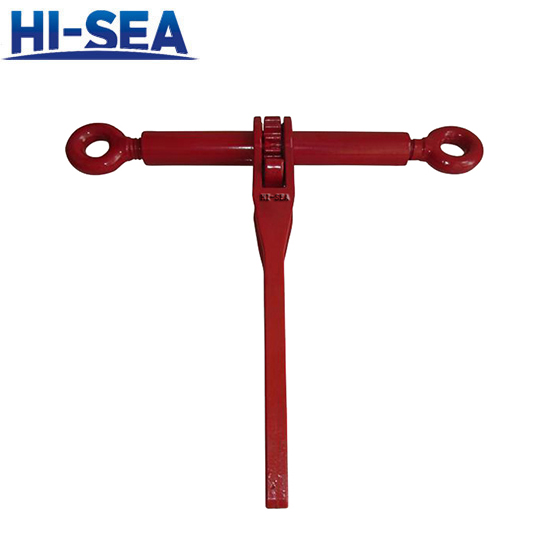 Ratchet Type Load Binder without Links or Hooks